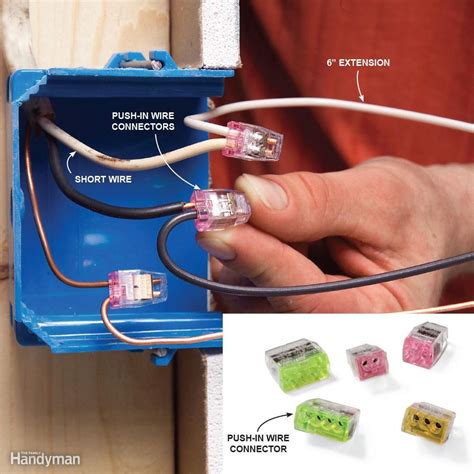 how to extend wires in a junction box|how to extend outlet wires.